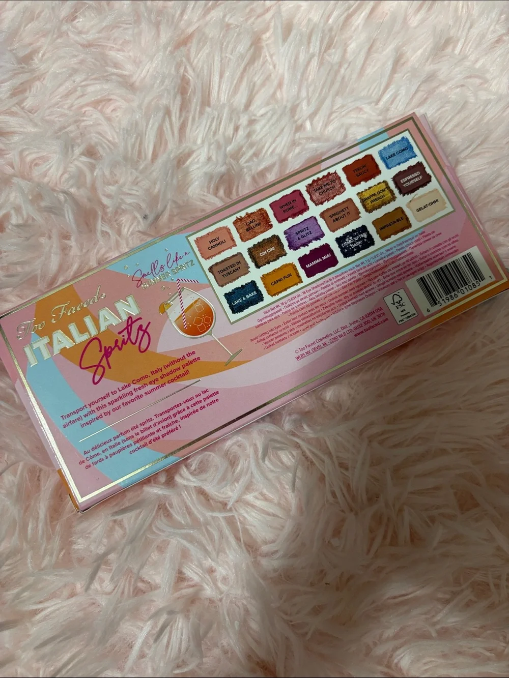 New Too Faced Italian Spritz Eyeshadow Palette -18 shades
